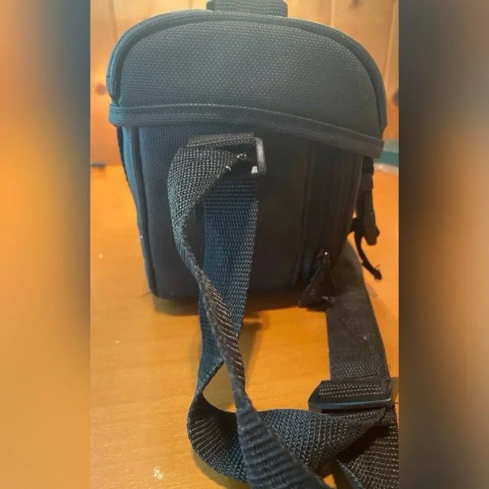 Ambico Camera Case Black Canvas Straps 7x7”